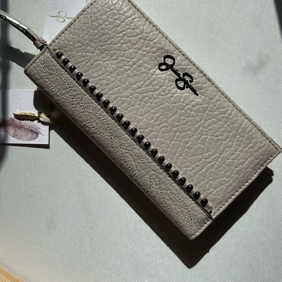 NWT JESSICA SIMPSON WILMA DOUBLE GUSSET BIFOLD LARGE WALLET CASE ORGANIZER - Picture 4 of 12